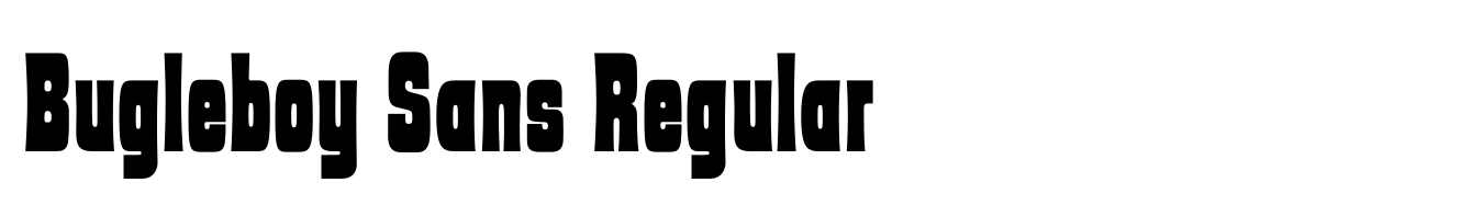 Bugleboy Sans Regular